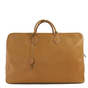 Hermes Plume Boston bag natural brown